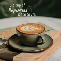Green And Brown Photo Coffee Inspirational Instagram Post